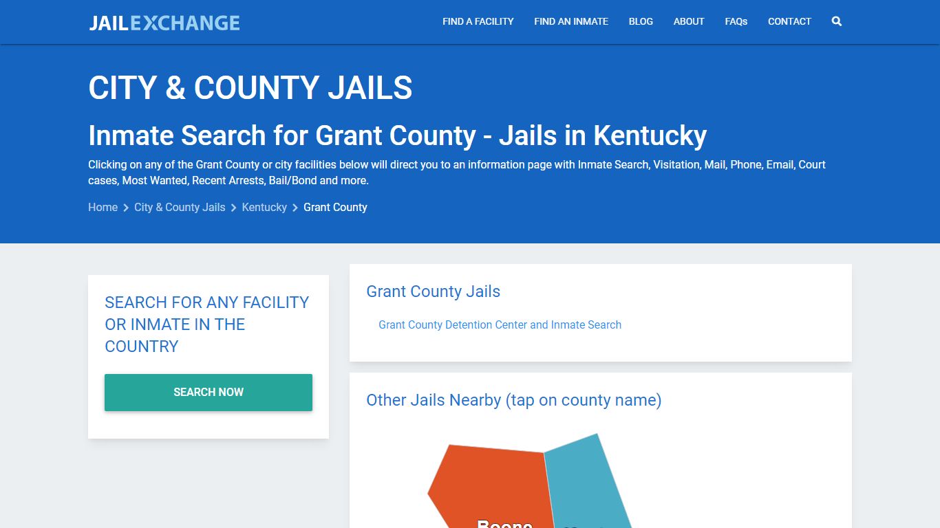 Inmate Search for Grant County | Jails in Kentucky - Jail Exchange